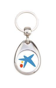 Fournitures de porte-clé métallique MH-25 de 1 ou 2 faces
