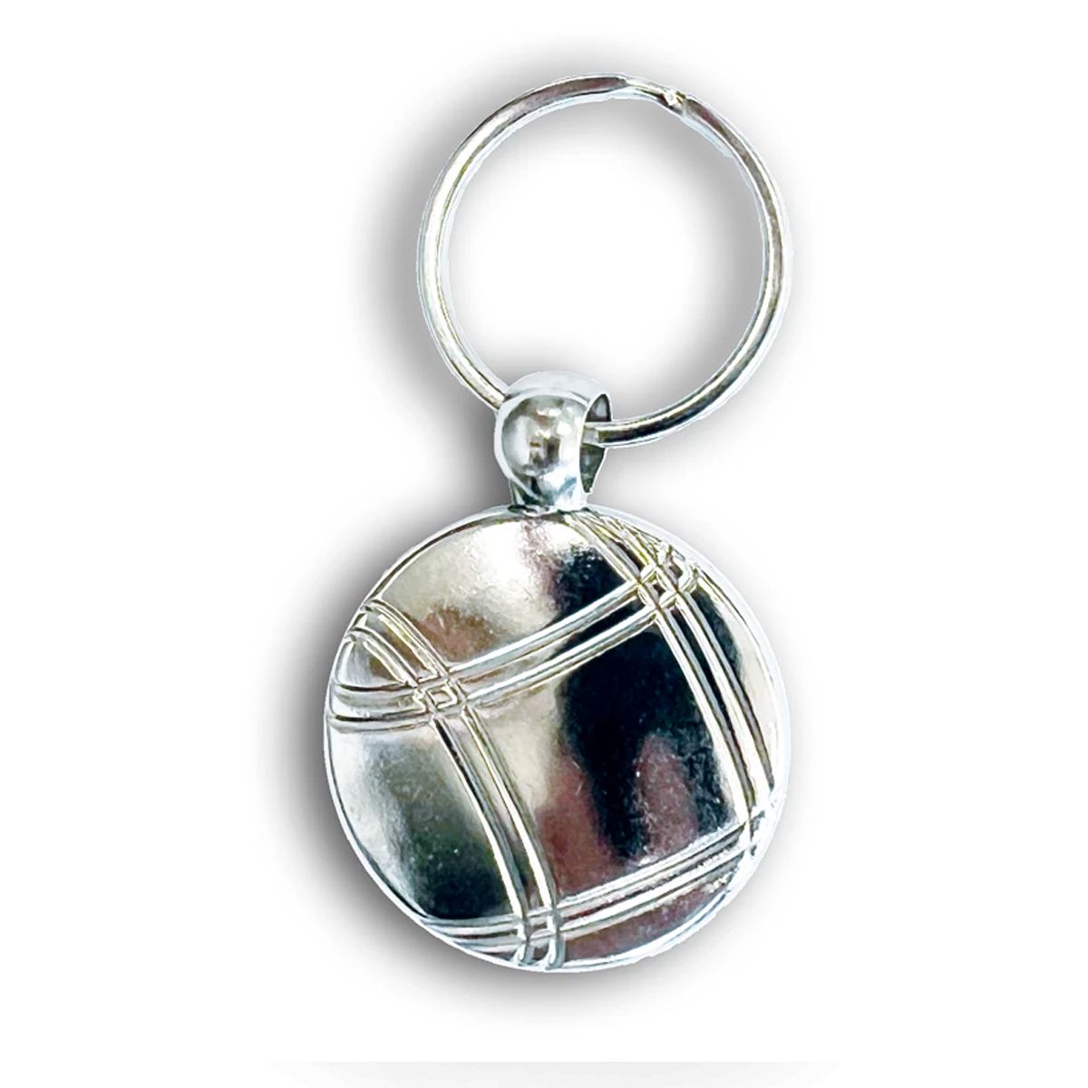 Fournitures de porte-clé métallique MBB Pétanque de 1 face